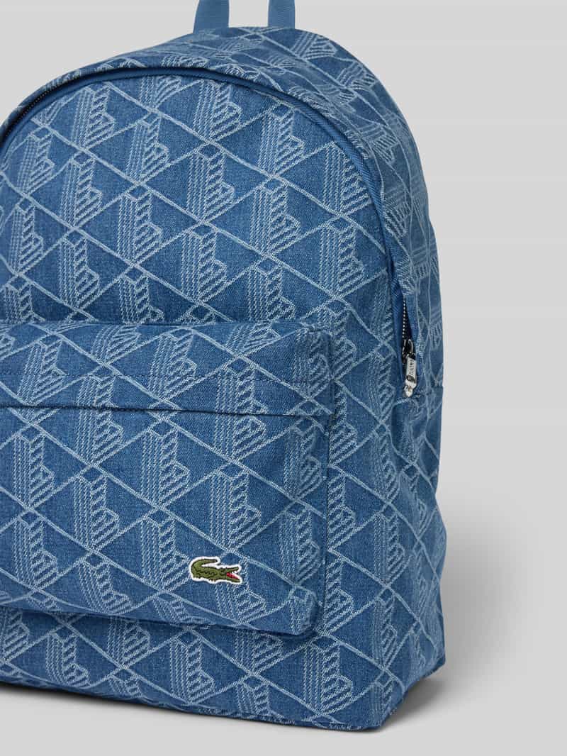 Lacoste Rugzak in denimlook