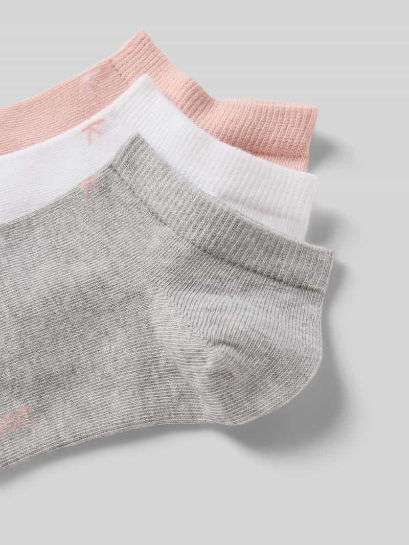 CK Calvin Klein Sneakersokken met labeldetail in een set van 3 paar