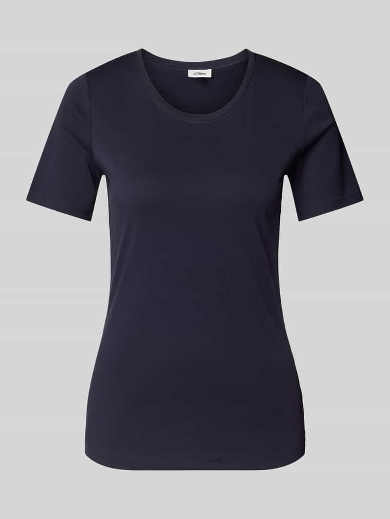 s.Oliver RED LABEL Slim fit T-shirt van puur katoen i interlock-jersey-kwaliteit