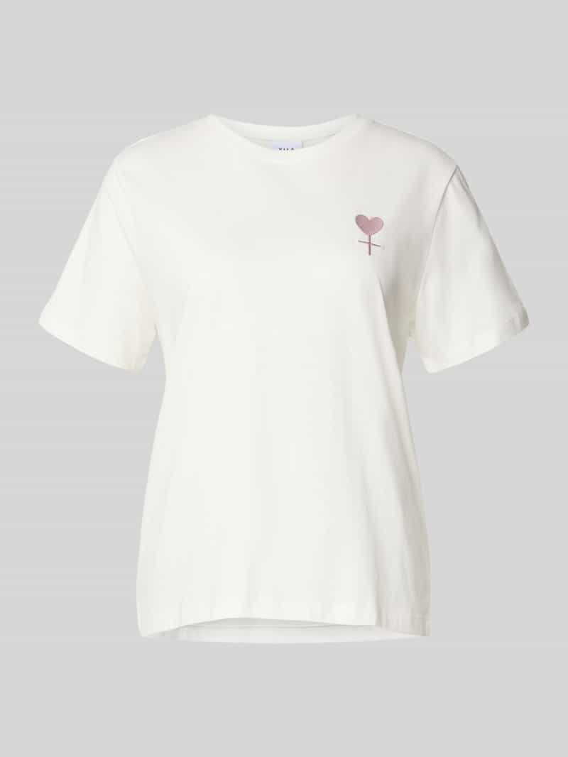 Vila T-shirt met ronde hals model 'SYBIL EMPOWERMENT'