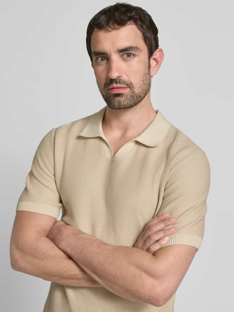 Jack & Jones Premium Regular fit poloshirt met V-hals model 'CEASTON'