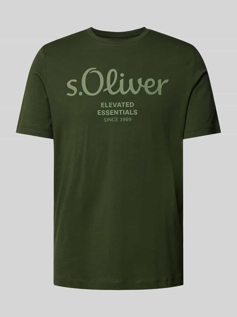 S.Oliver RED LABEL T-shirt met ronde hals