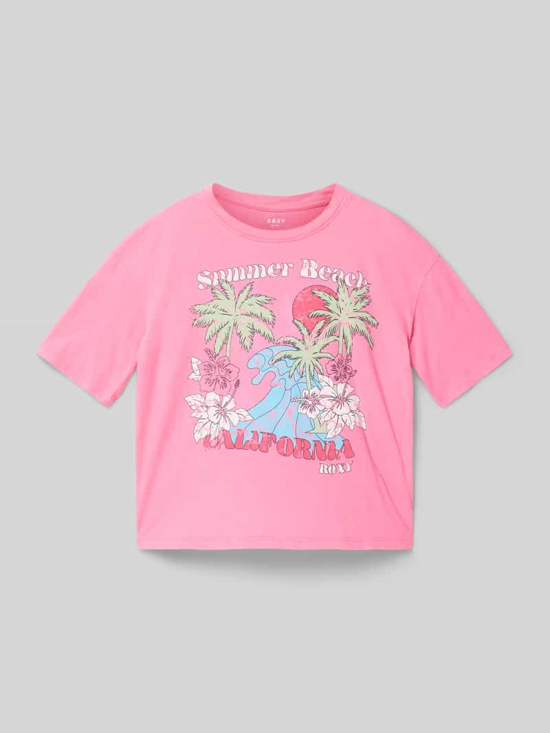Roxy T-shirt met labelprint