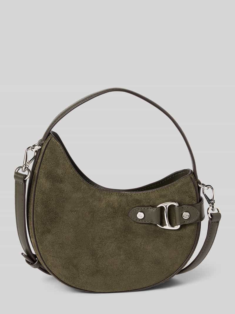 Lauren Ralph Lauren Handtas van runderleer met draagband en schouderband