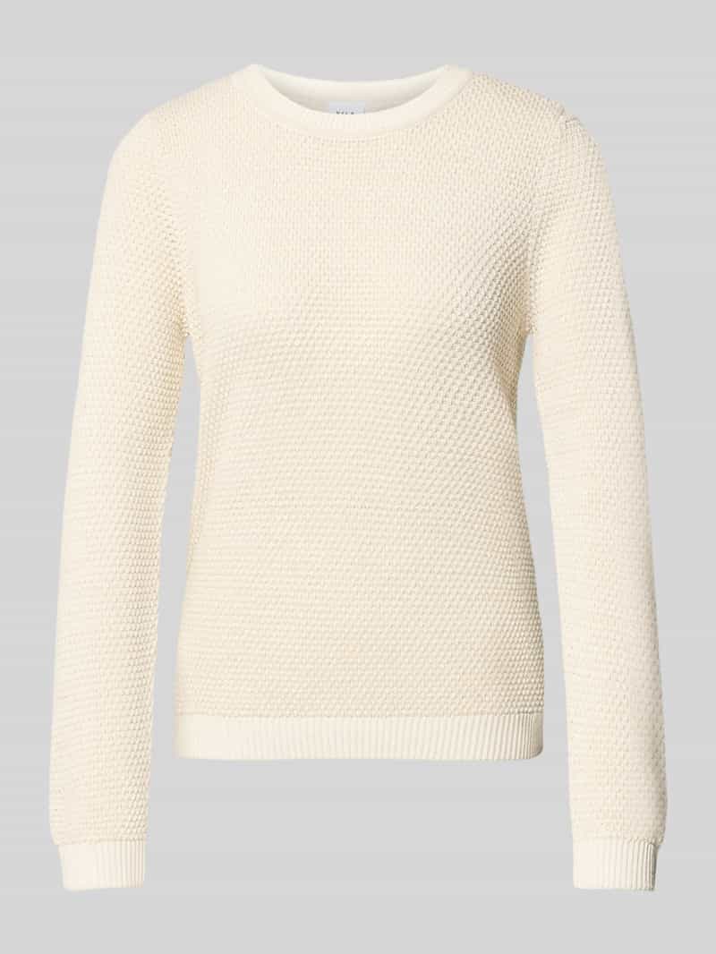 Vila Gebreide pullover met structuurmotief model 'DALO'