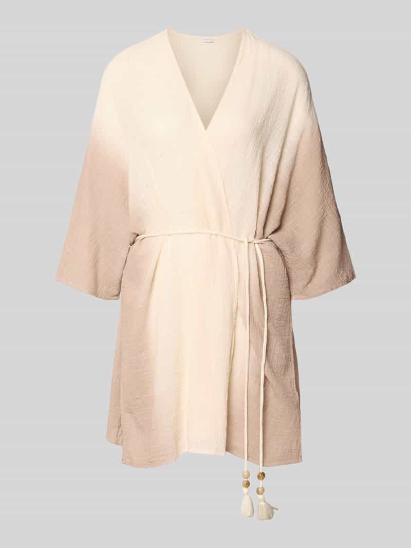Kimono van katoen met strikceintuur
