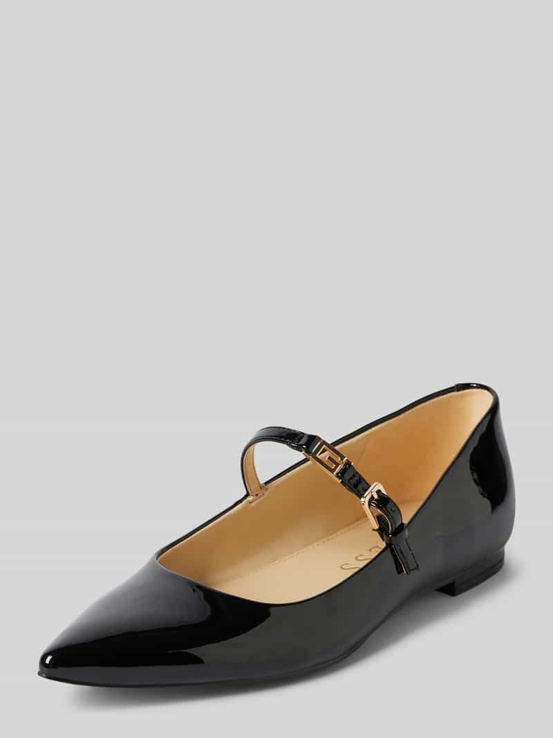 Guess Spits toelopende ballerina's met labeldetail, model 'DANNEL'