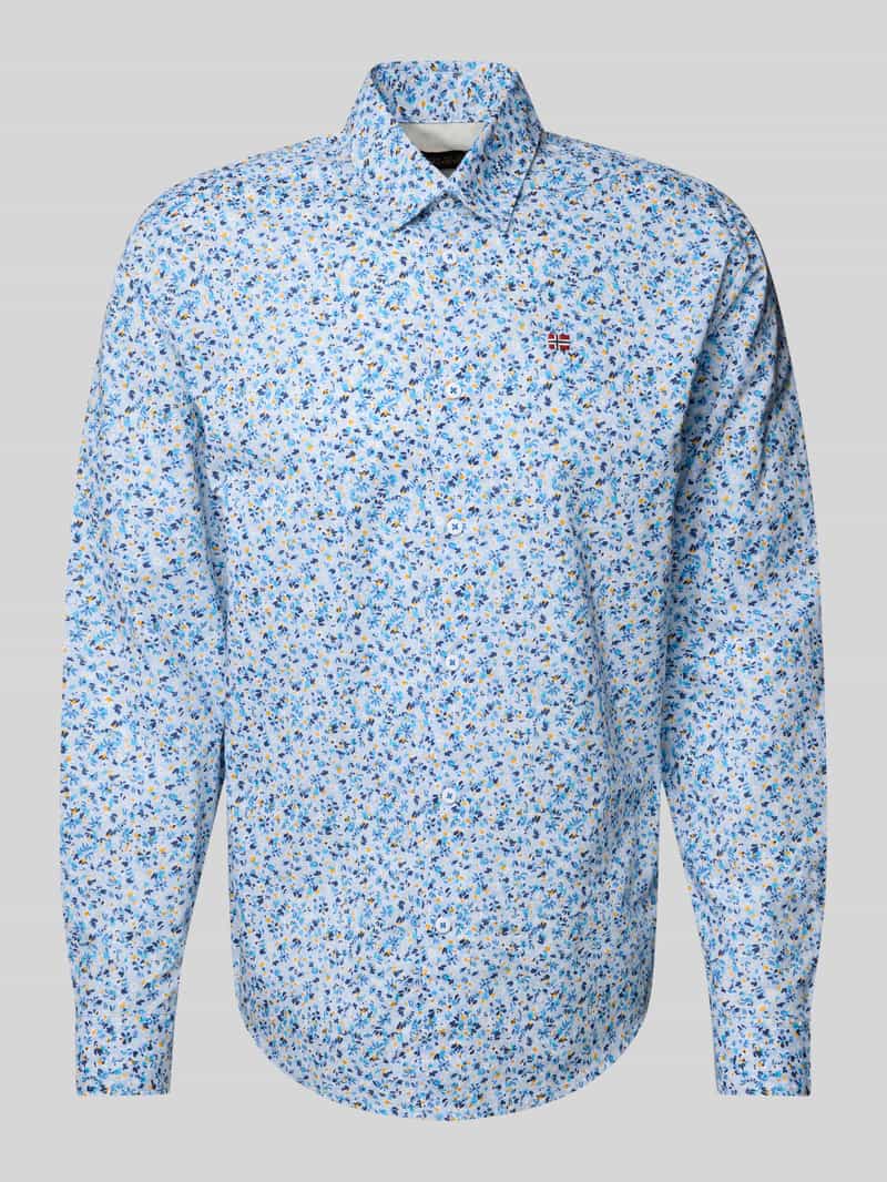 Napapijri Vrijetijdsoverhemd met labelstitching model 'RONGE'