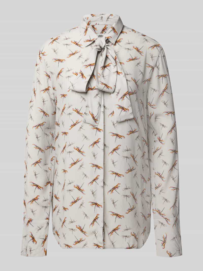 Regular fit overhemdblouse van pure viscose model 'ODETTA'