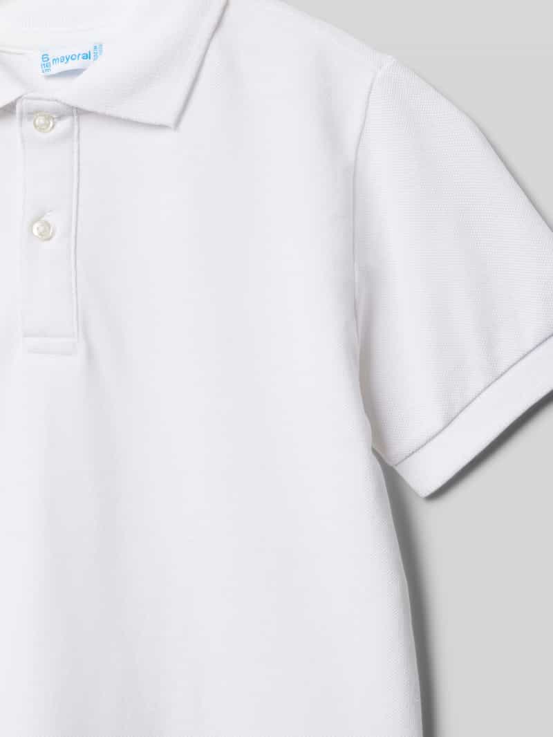 Mayoral Regular fit poloshirt met labelstitching