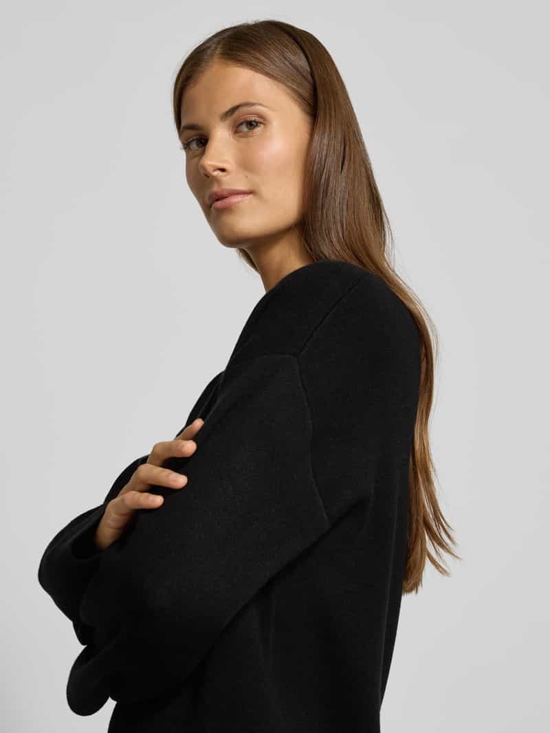 YAS Midi-jurk met geribde opstaande kraag model 'ELMA'