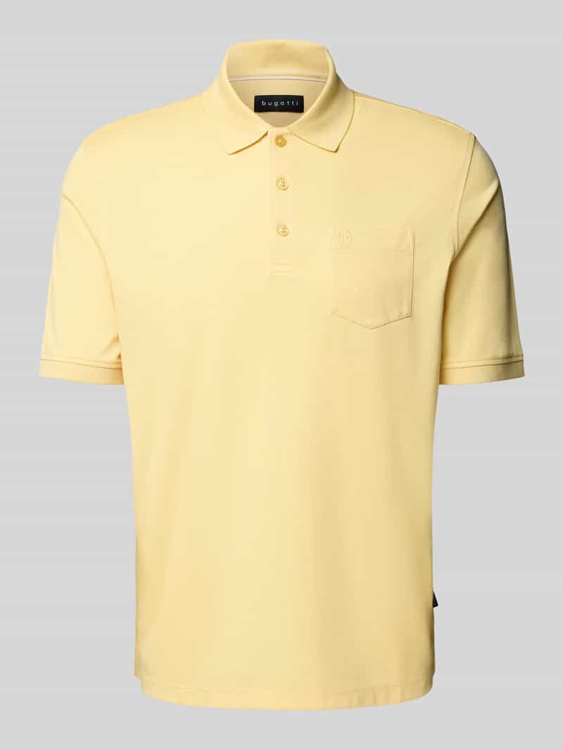 Bugatti Poloshirt met borstzak