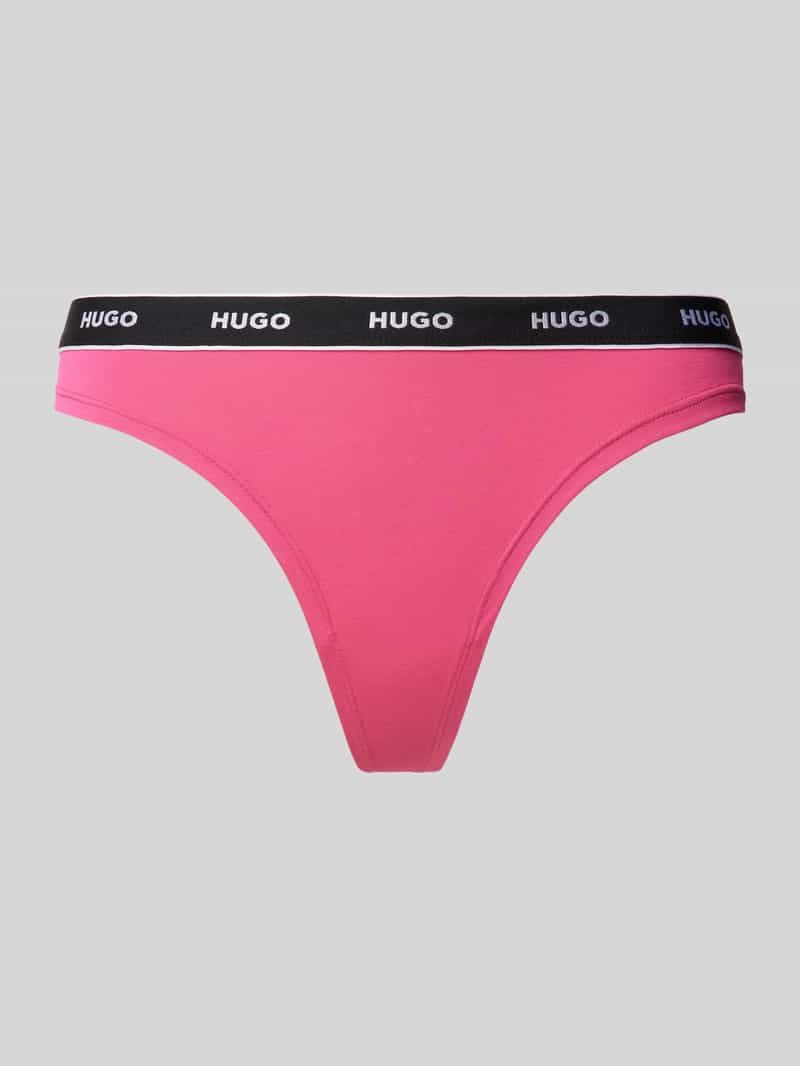 HUGO String met elastische band met label model 'Carousel'