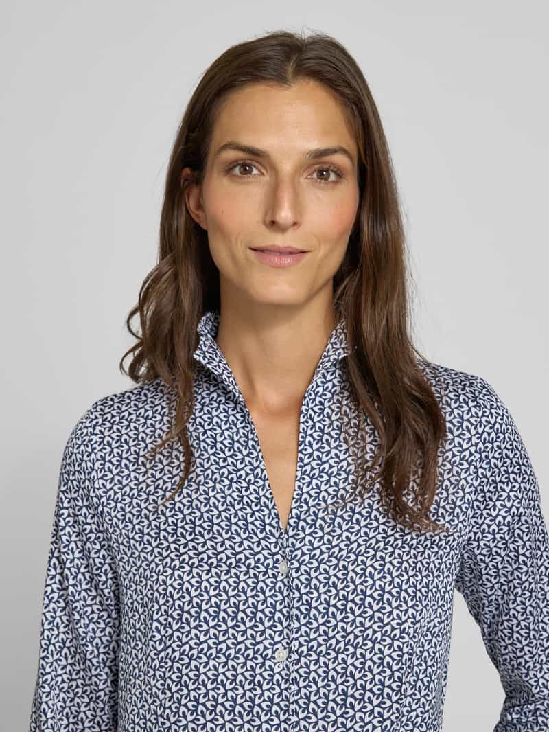 Eterna Slim fit overhemdblouse met opstaande kraag