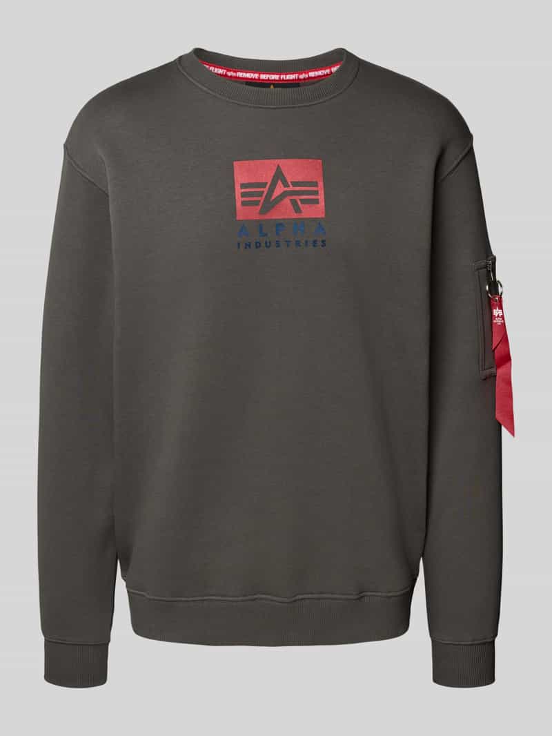alpha industries Sweatshirt met ritszak op de mouw