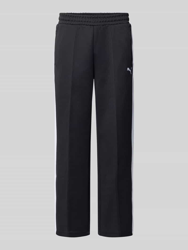 straight fit sweatpants met gestikt logo model 'Always On'