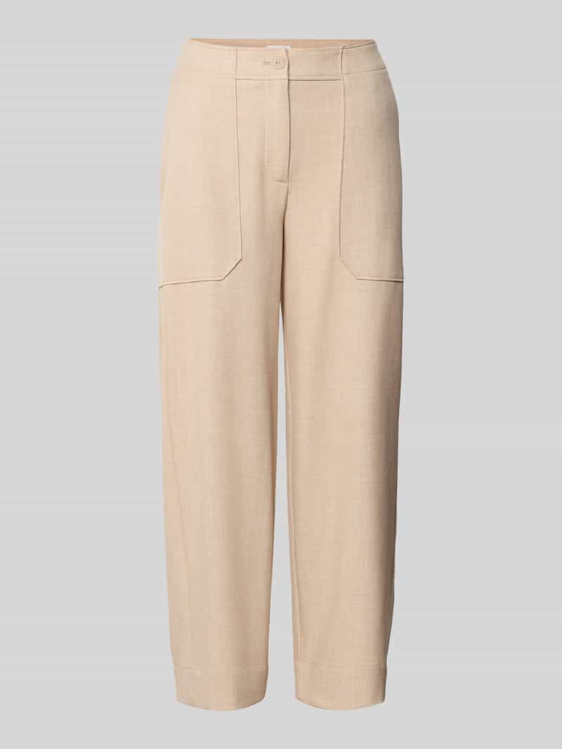 Opus Barrel fit stoffen broek met steekzakken model 'Myha fresh'