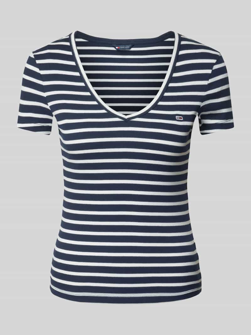 Tommy Jeans T-shirt met labelstitching