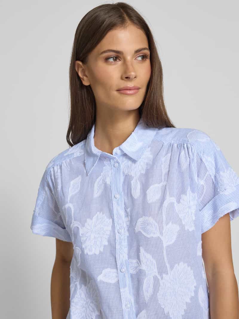 BRAX Blouse met kentkraag model 'VIV'