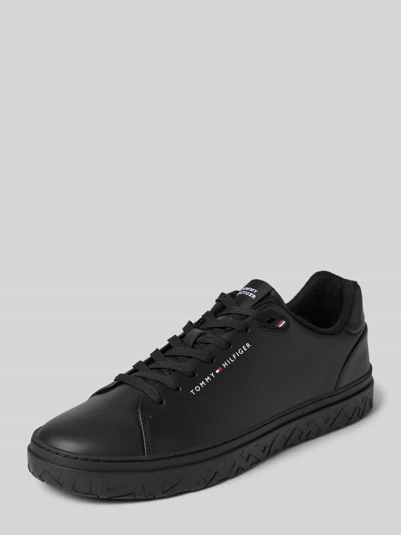 Tommy Hilfiger Leren sneakers met labelopschrift, model 'COURT THICK CUPSOLE'