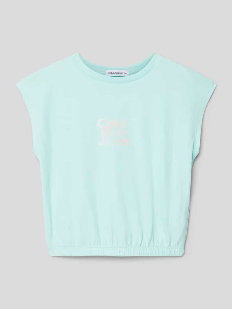 Calvin Klein Jeans T-shirt met elastische zoom model 'GRADIENT'
