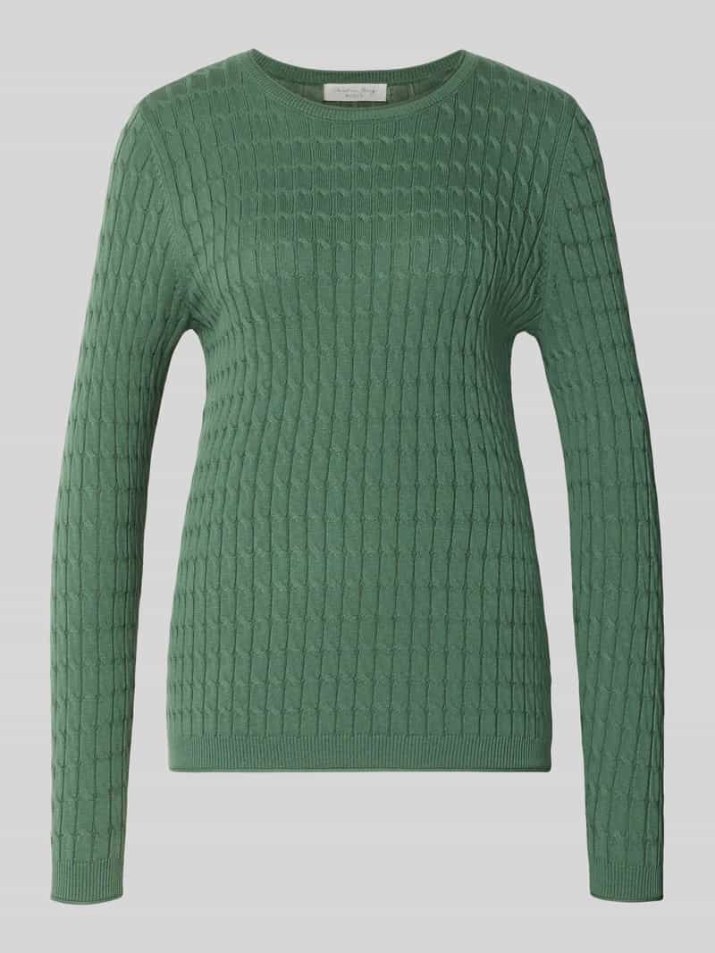 Christian Berg Woman Slim gebreide pullover met kabelpatroon