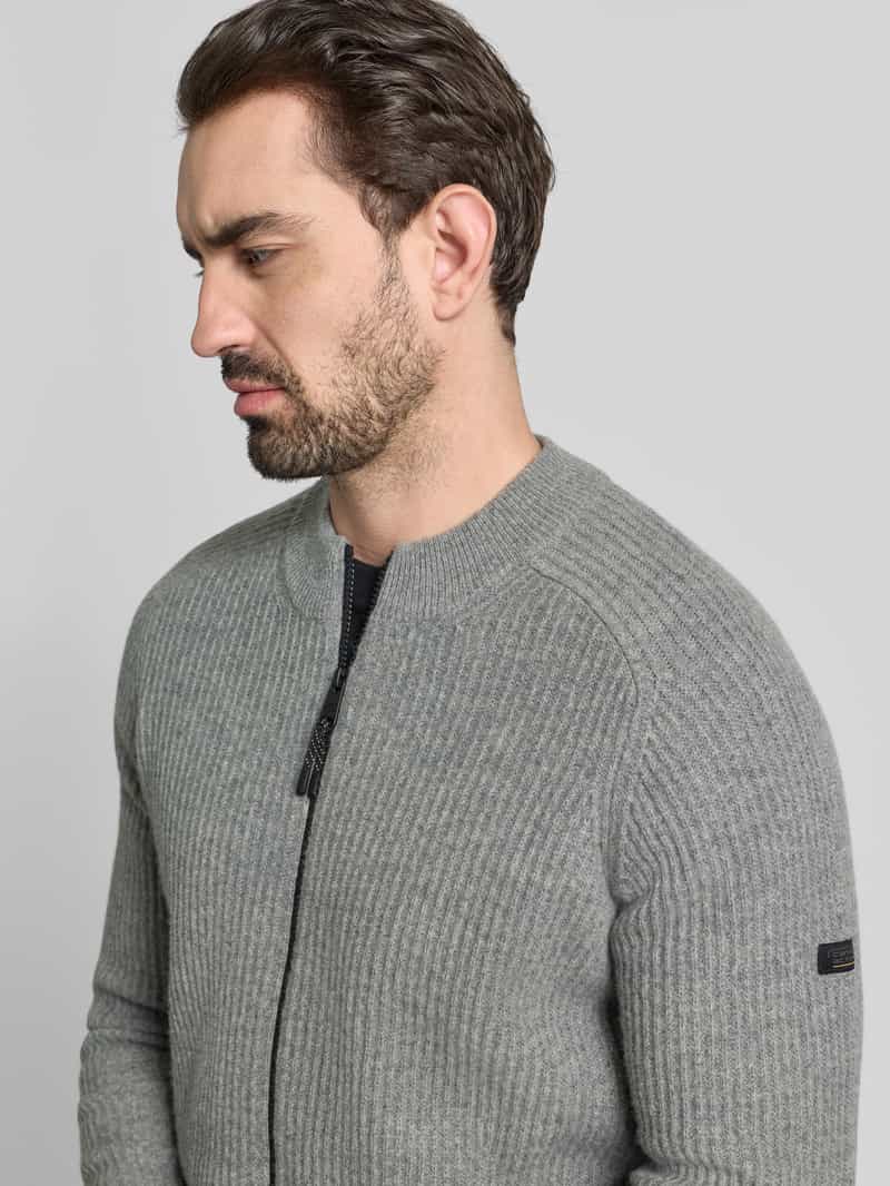 camel active Gebreid jack met ritssluiting