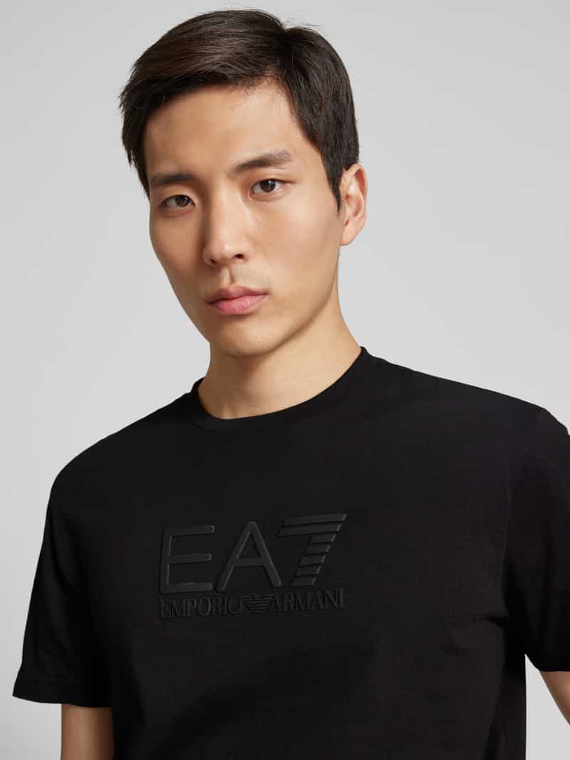 EA7 Emporio Armani T-shirt met labelprint