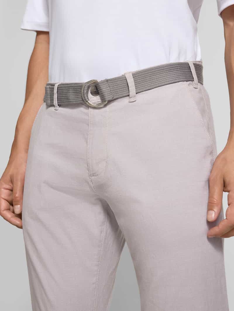 MCNEAL Slim fit broek met riem
