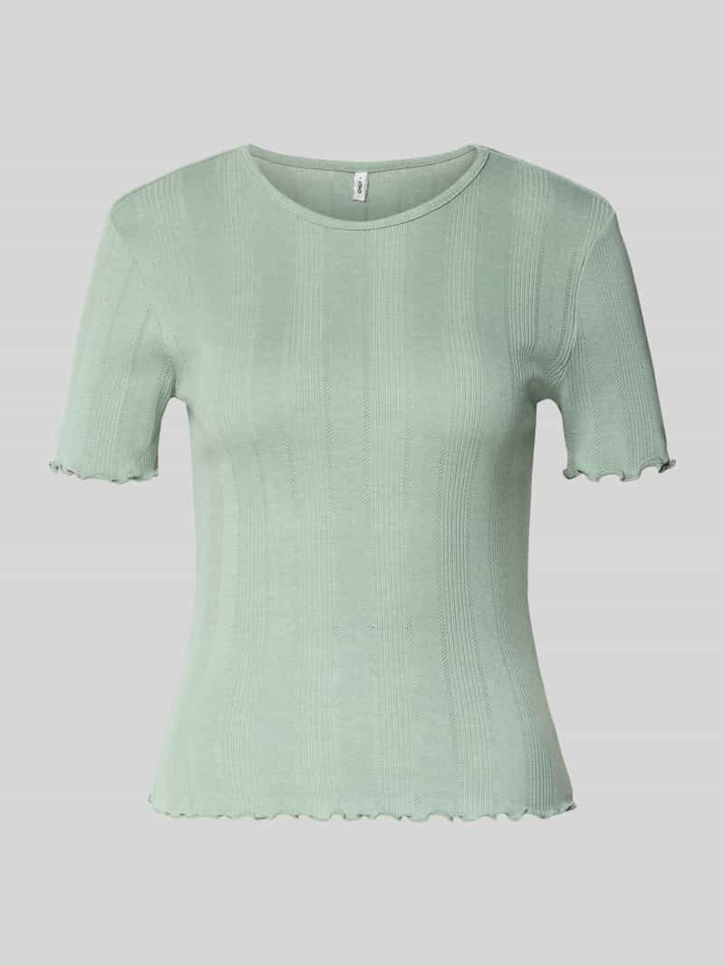 Slim fit T-shirt van Katoenmix Model 'TENNA'