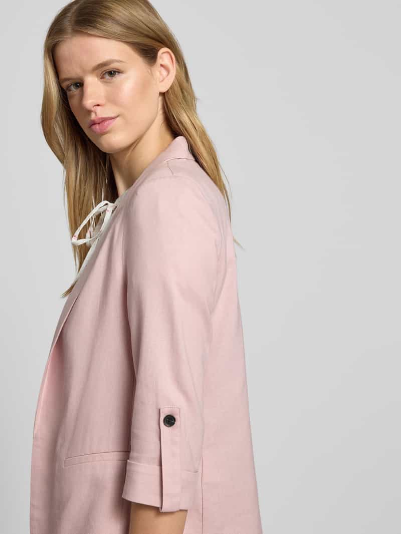 Only Loose fit blazer van een mix van viscose en linnen model 'CARO'