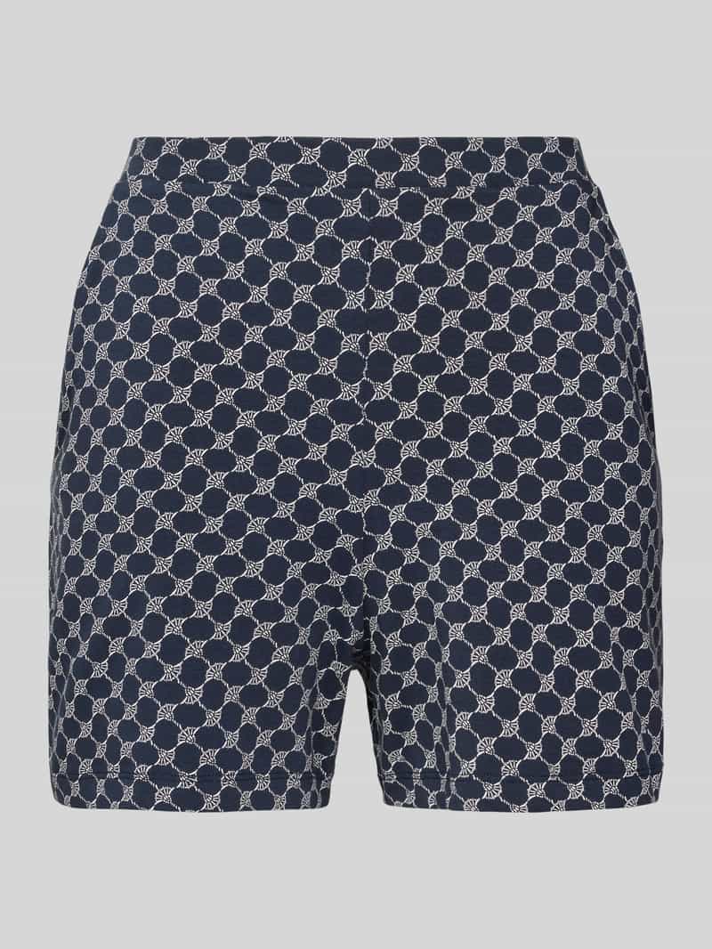 JOOP! Collection Regular fit korte pyjamabroek van katoenmix met steekzakken opzij