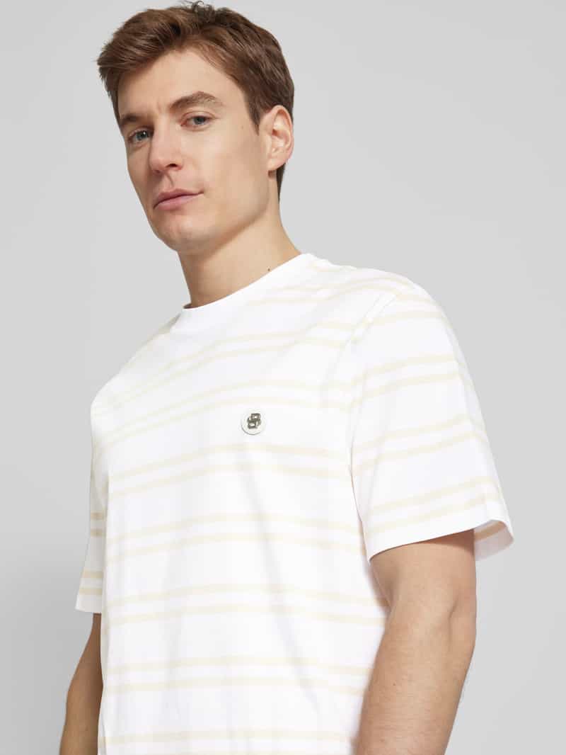 Boss T-shirt met labeldetail model 'Taut'