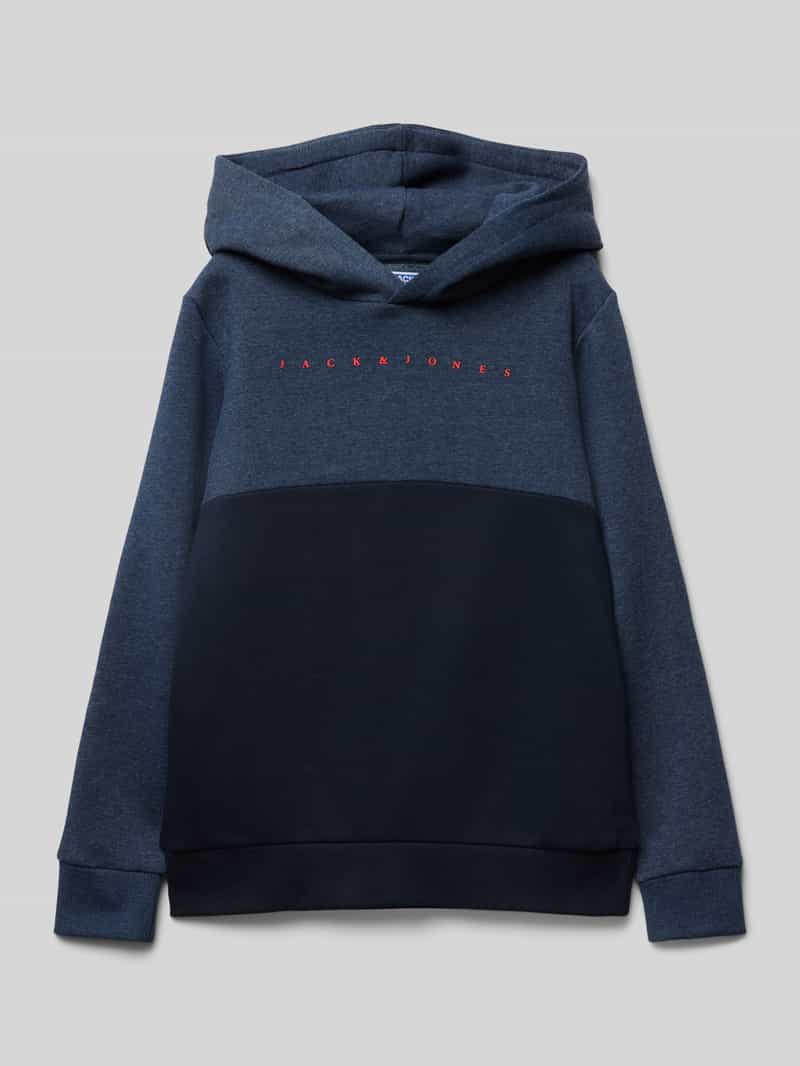 Jack & jones Hoodie met labelprint, model 'STAR'