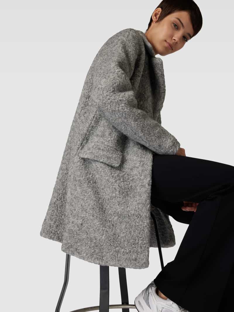 Opus Lange jas in gemêleerde look model 'Hiromi'