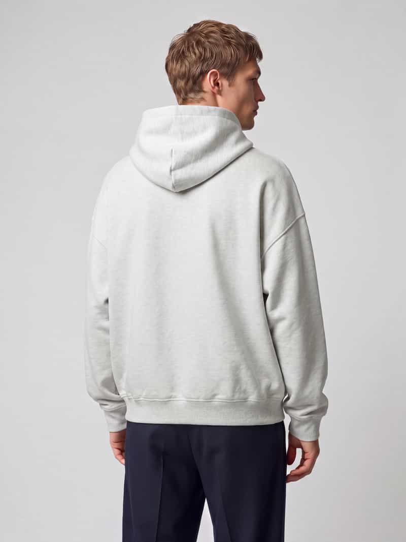 HUGO Blue hoodie met logopatch