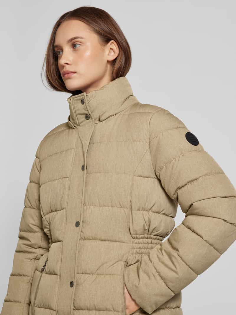 Only Shaped fit gewatteerde lange jas met imitatiebont model 'NEWLUNA'
