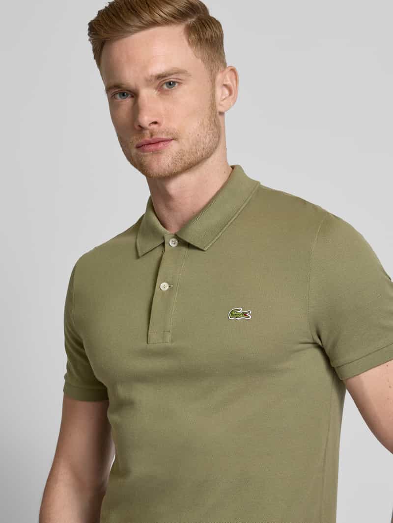 Lacoste Slim fit poloshirt met labelpatch model 'PIQUE'