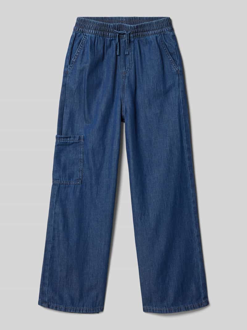 s.Oliver RED LABEL Wide leg jeans van zuiver katoen