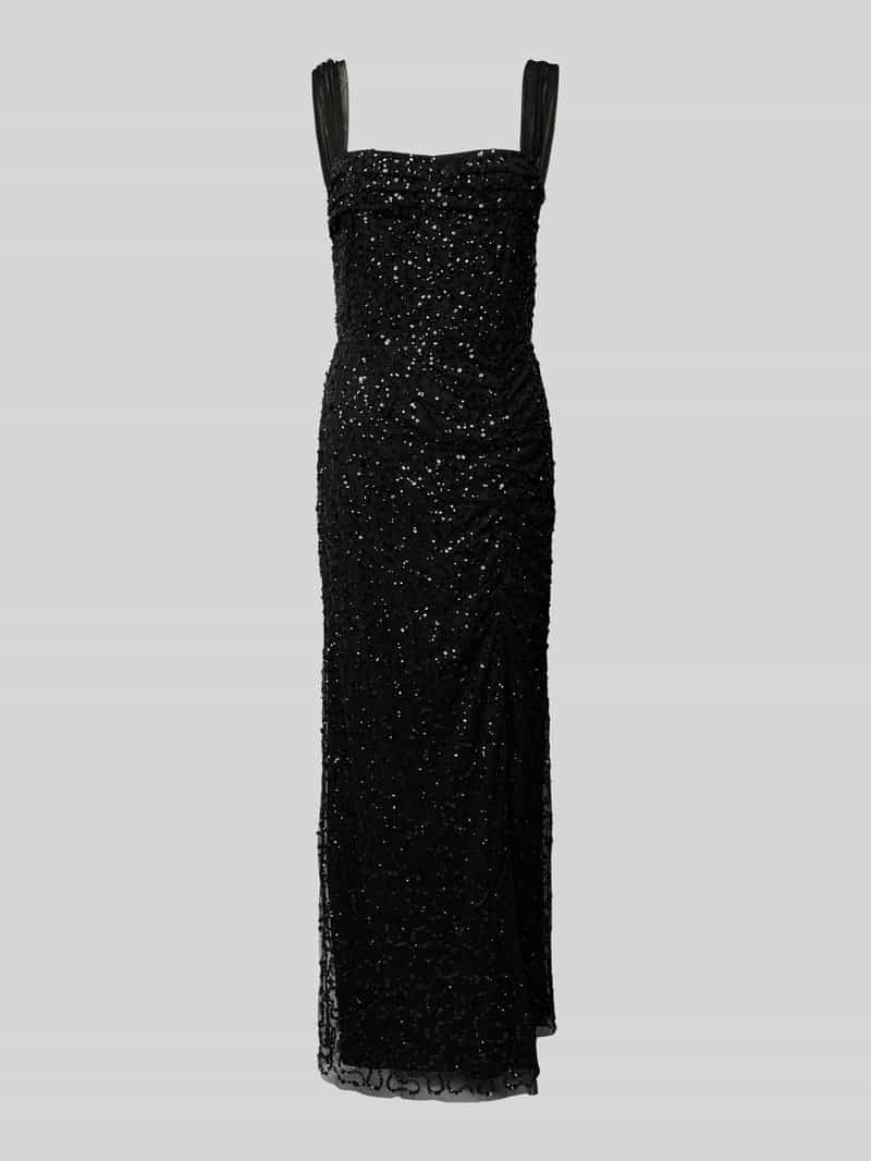 Lace & Beads Avondjurk met vierkante hals