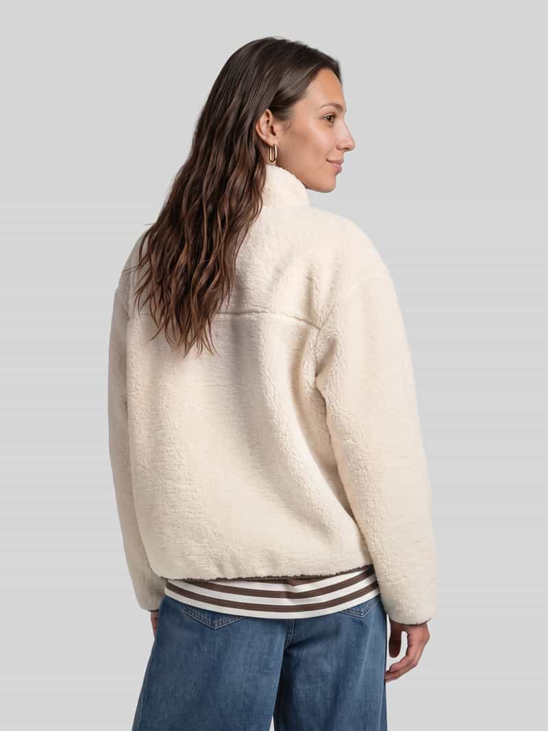 Tom Tailor Denim Teddyjack met contrastknopen