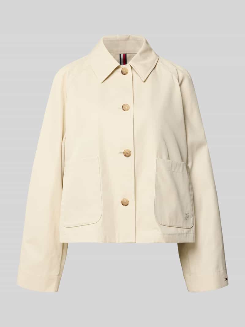 Relaxed fit Trenchcoat van puur katoen