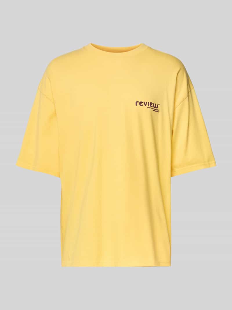 T-shirt met labelprint