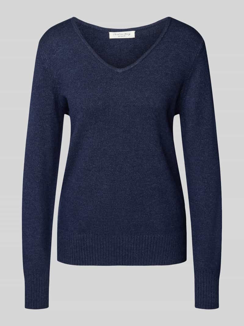 Christian Berg Woman Regular fit shirt van lange mouwen van viscosemix in gebreide look