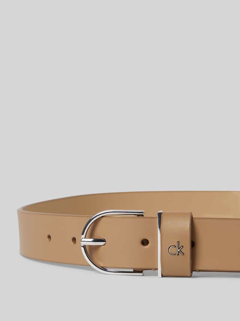 CK Calvin Klein Riem van buffelleer met doornsluiting