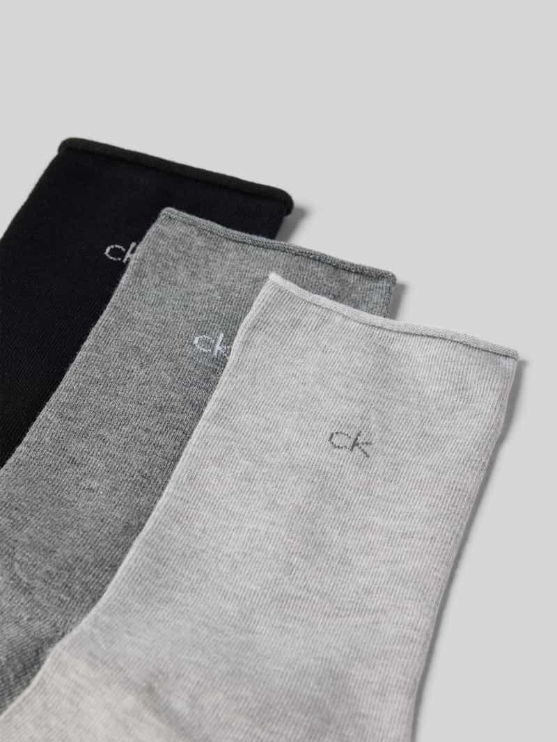CK Calvin Klein Sokken met logostitching in een set van 3 paar