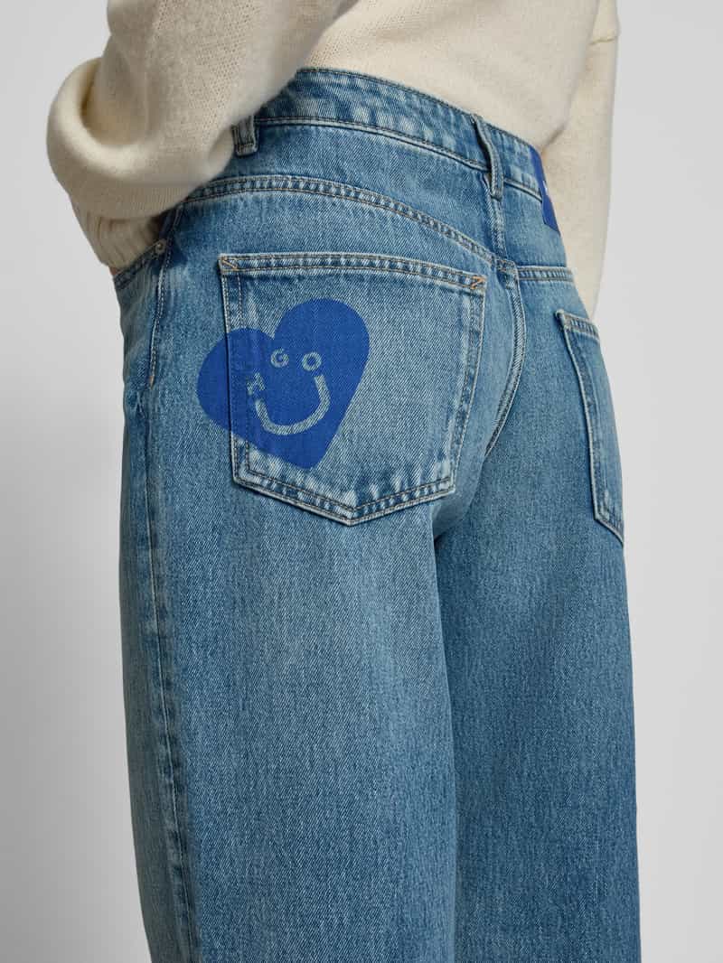 Hugo Blue Baggy jeans van puur katoen model 'GAMALA'