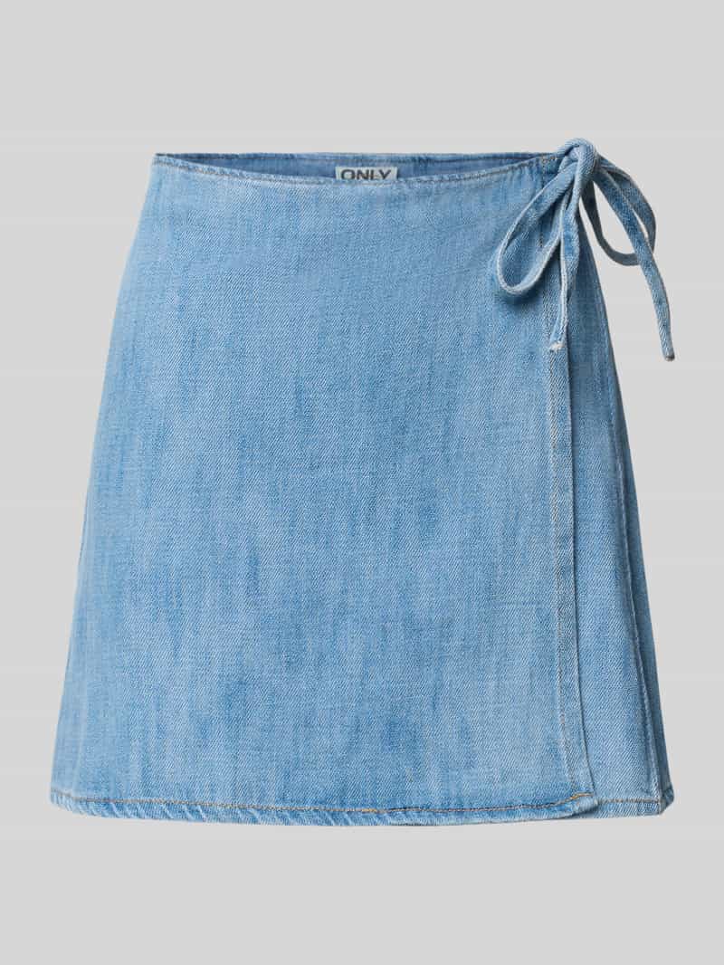 Only Smalle wikkelrok van katoenen denim model 'NOELLE'