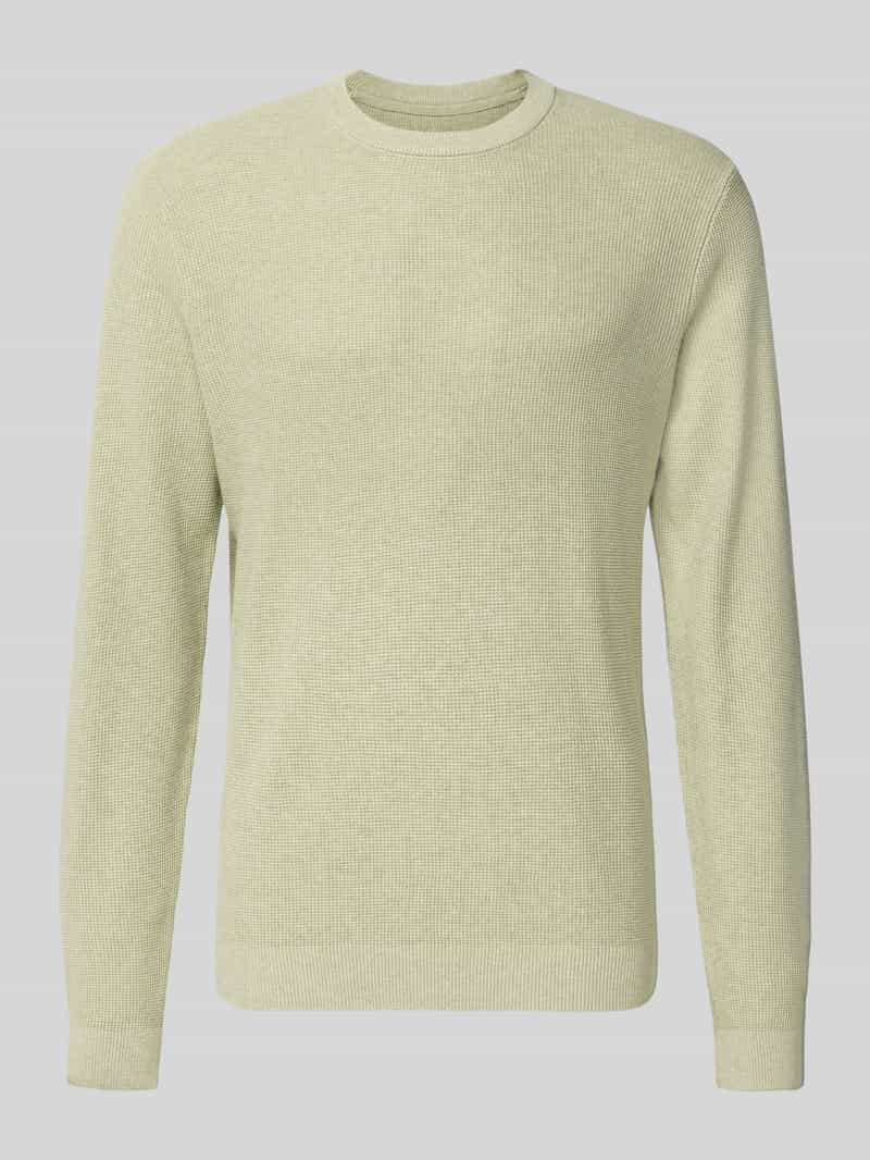 Gebreide pullover met ribboorden