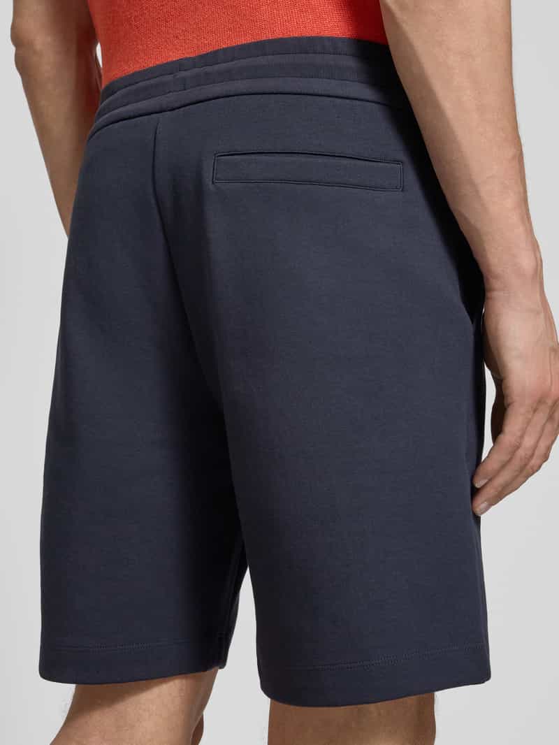Boss Regular fit sweatbermuda met logo-applicatie model 'Leoni'